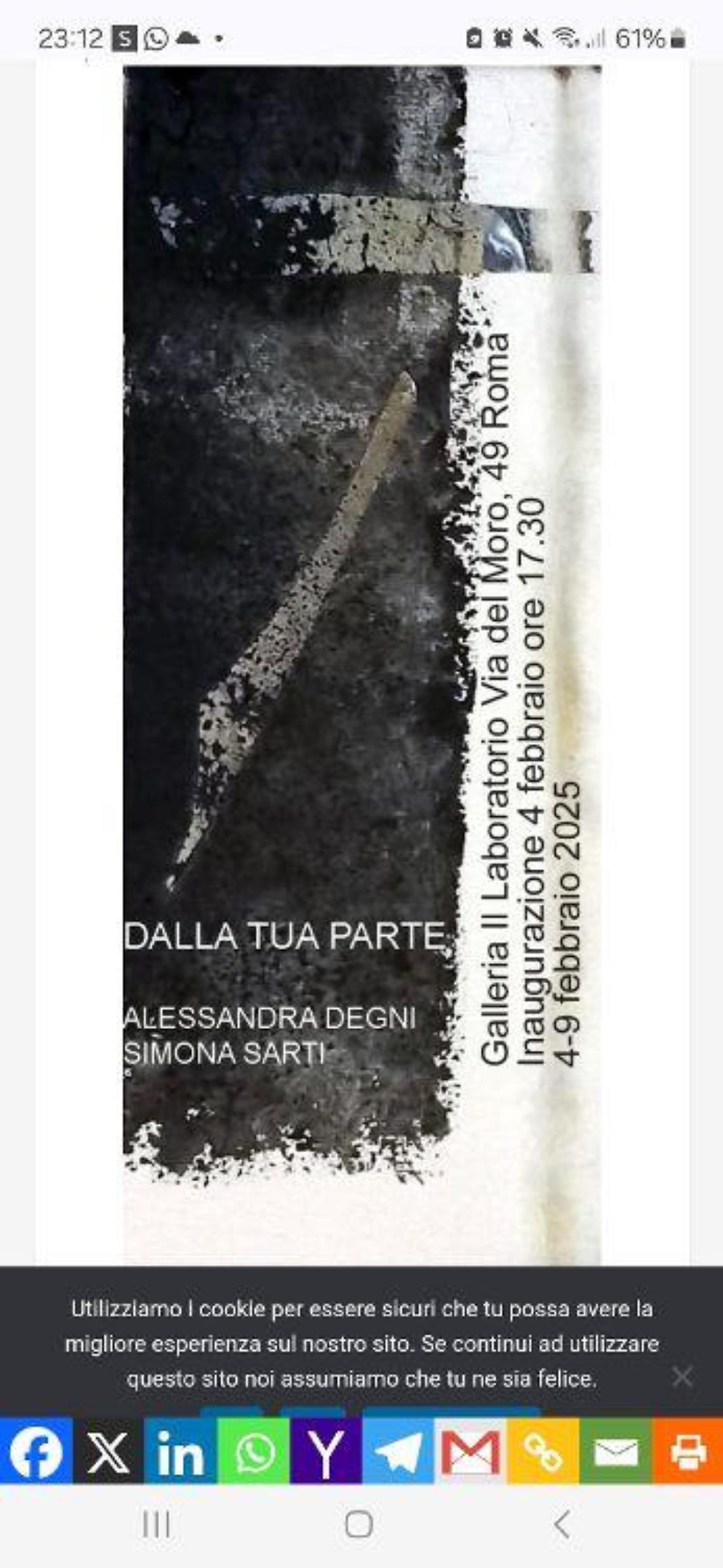 “Dalla tua parte”, il duo Desart 2 espone a Roma tele, installazioni e sculture