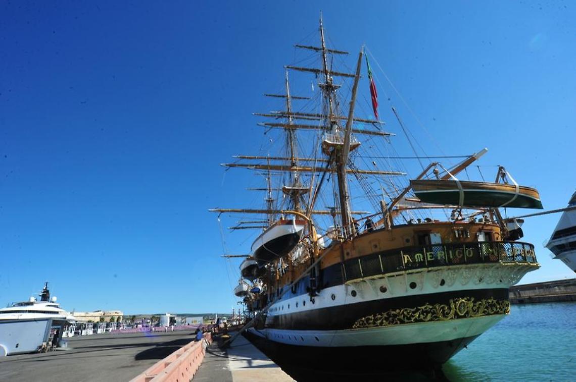 Civitavecchia si prepara ad accogliere l&rsquo;Amerigo Vespucci