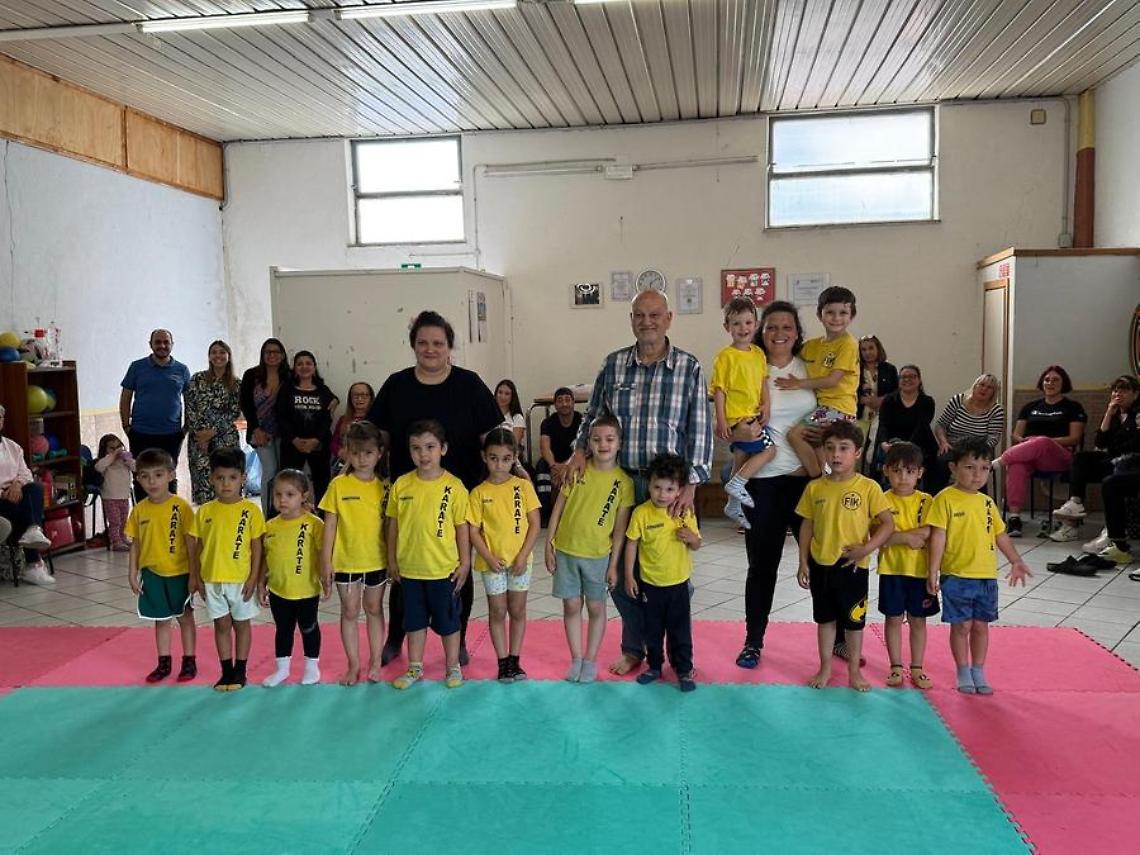Festa finale per i bambini del pre-karate Meiji Kan