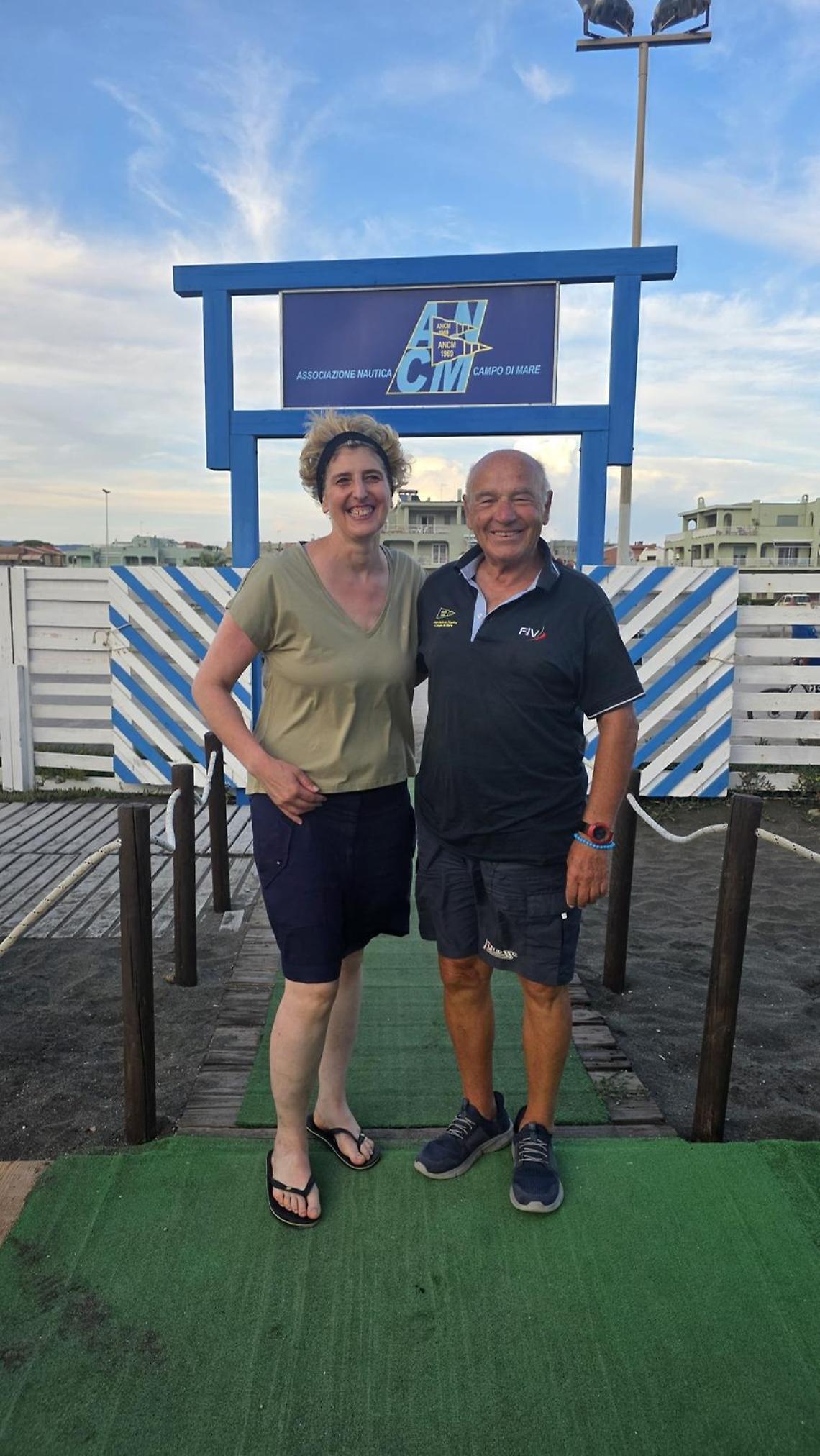 La campionessa olimpica di pallanuoto Conti ospite del Campo di Mare