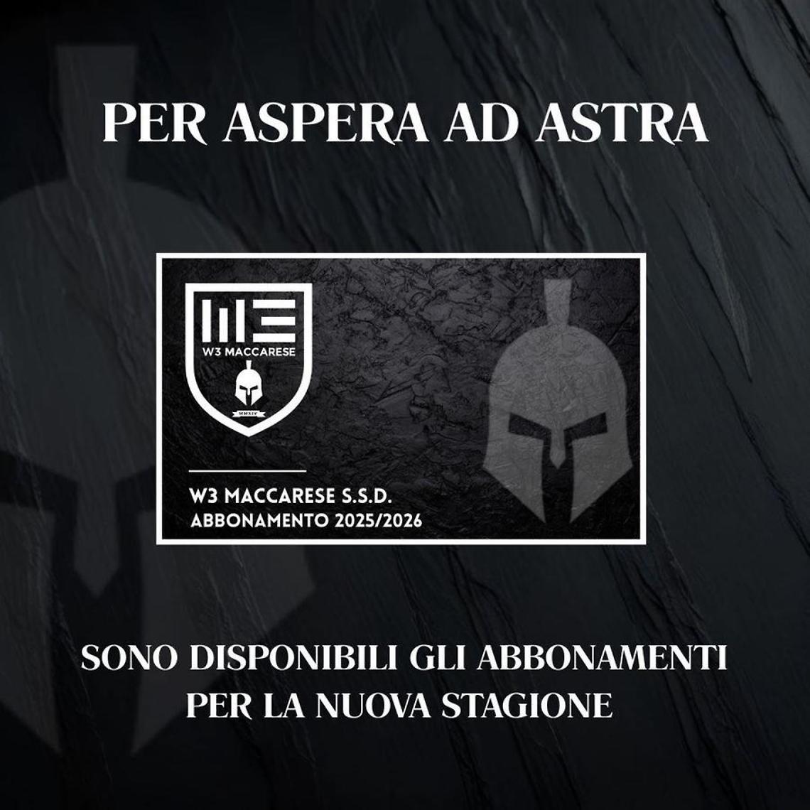 W3 Maccarese, aperta la campagna abbonamenti per il campionato di Eccellenza