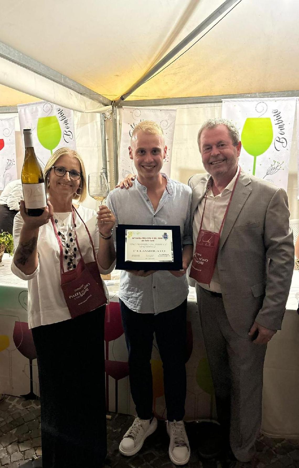 Premio alla Sagra dell’Uva per Valle del Canneto
