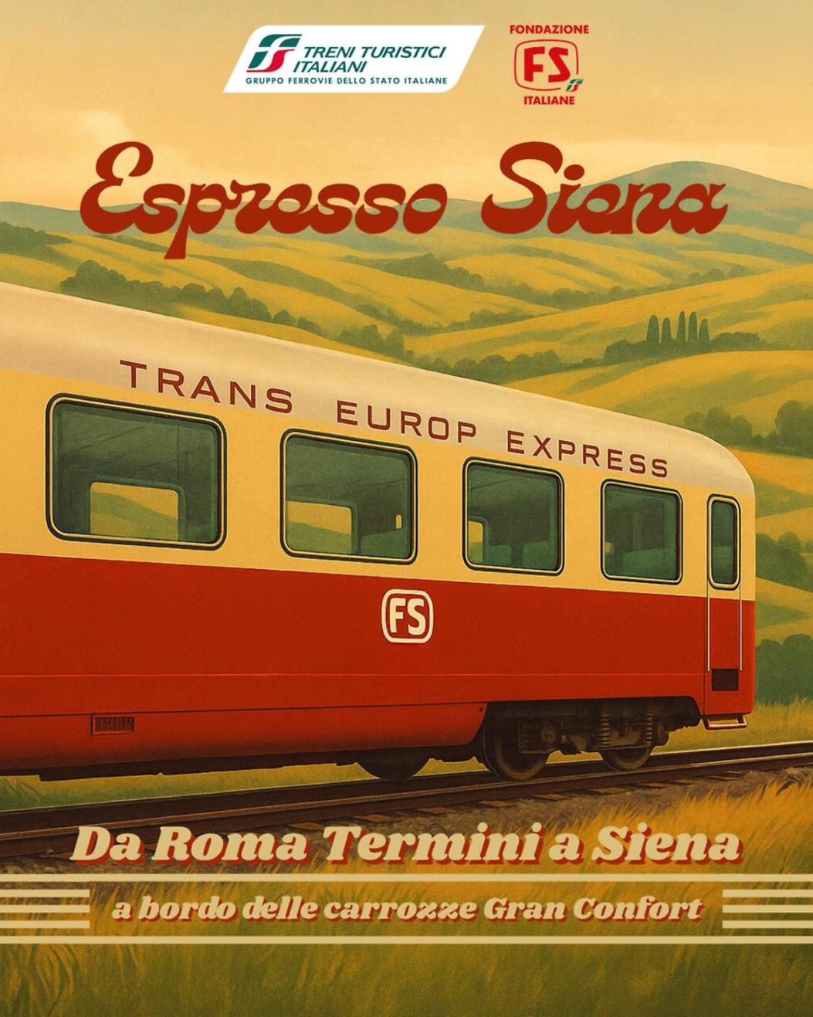 Il treno turistico Espresso Siena farà tappa anche a Tarquinia
