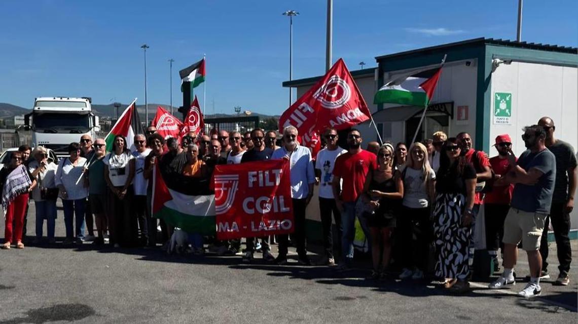Palestina, grande adesione allo sciopero in porto
