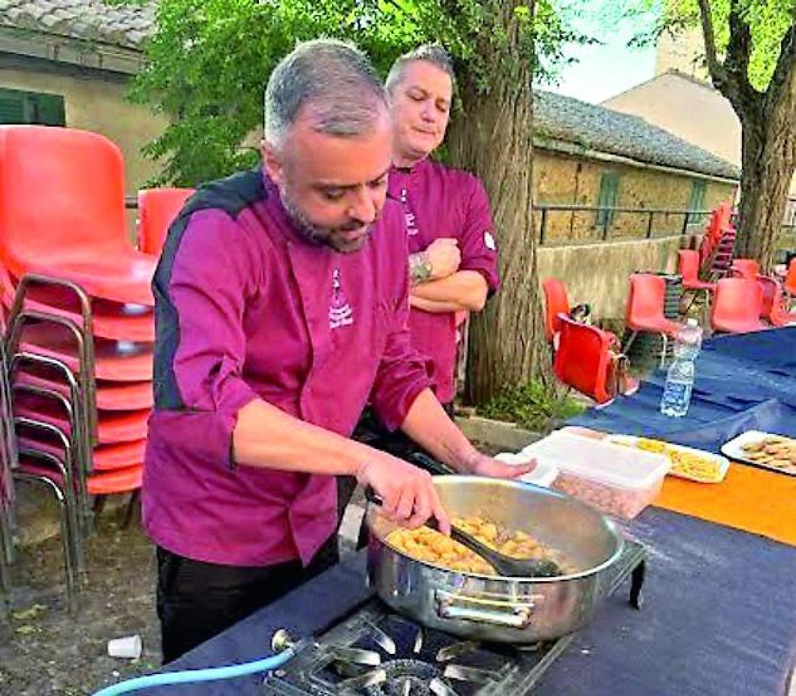 Apprezzato da grandi e piccini lo Show cooking di Daniele Orieti e Fabrizio Bosio