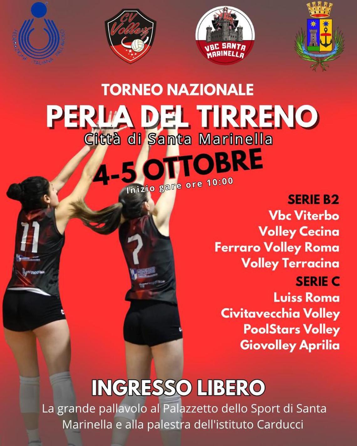 Arriva il torneo Perla del Tirreno con Vbc Santa Marinella e Cv Volley