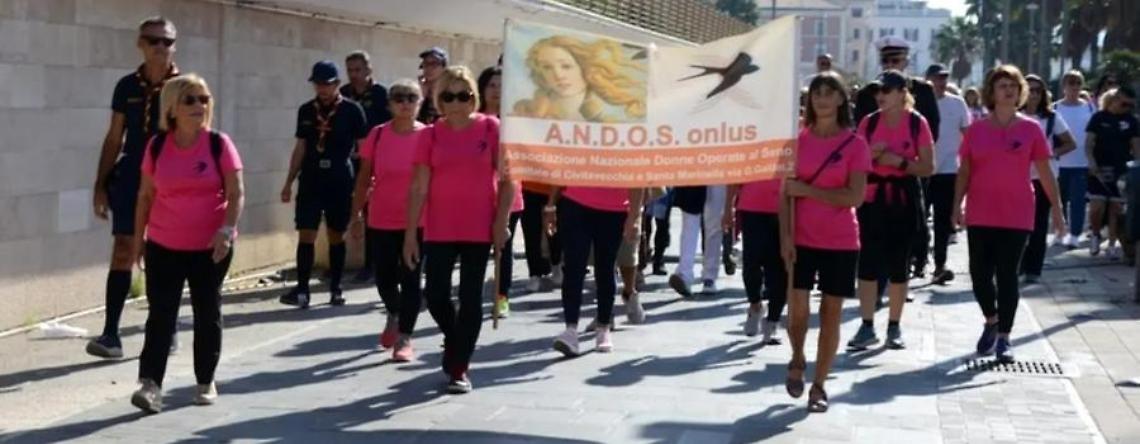 Cammina per la prevenzione: Civitavecchia si colora di rosa