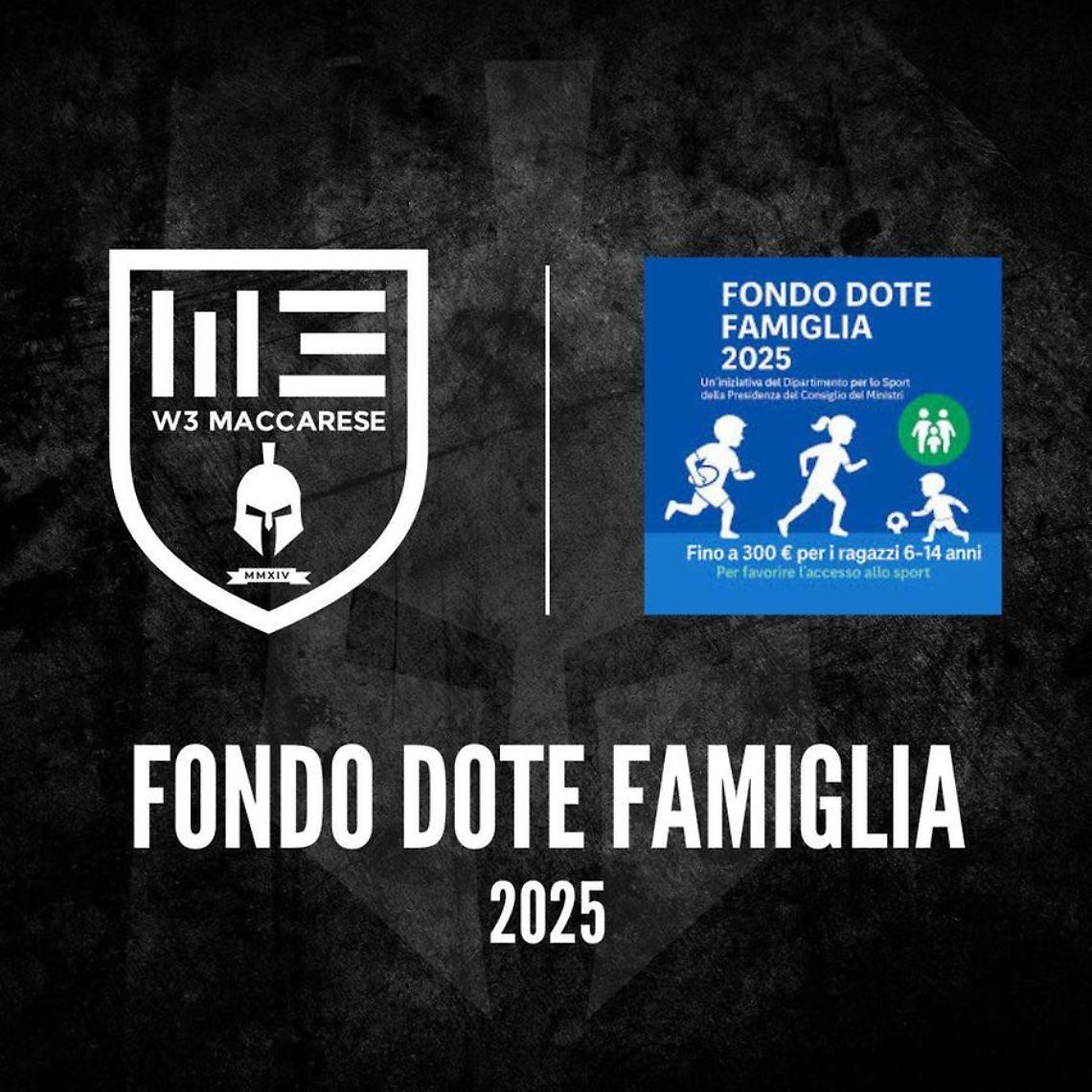 W3 Maccarese ammessa al Fondo Dote Famiglia 2025