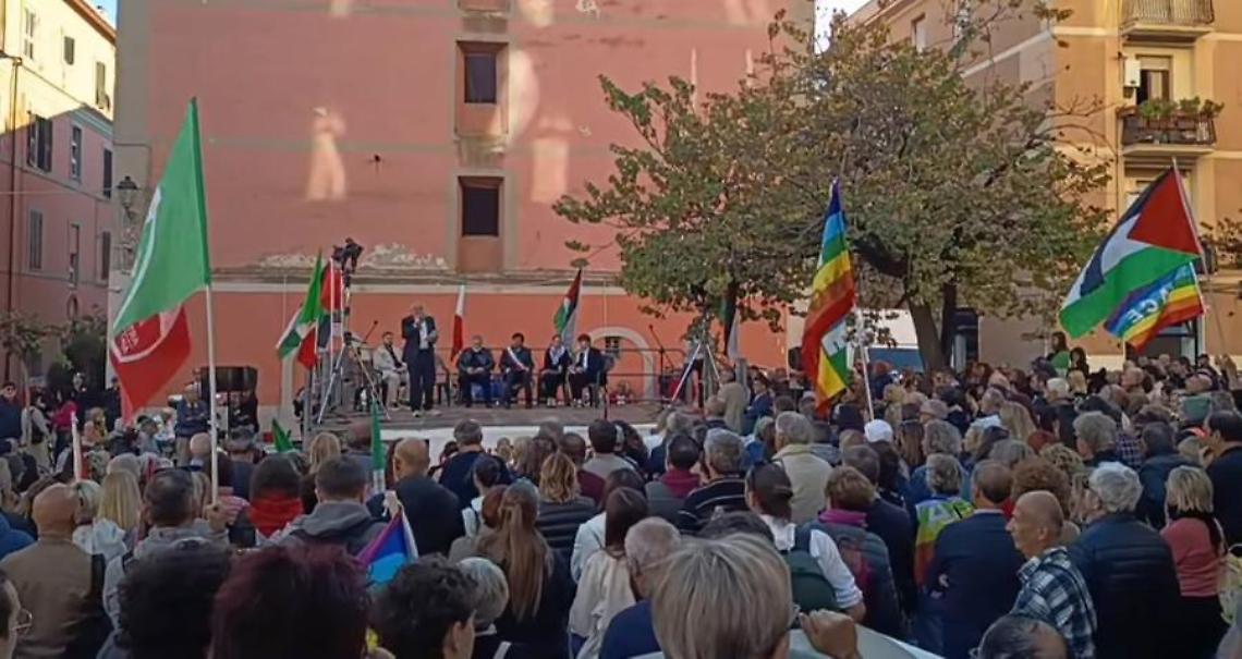 Pace e giustizia per Gaza, in tanti in piazza a Civitavecchia