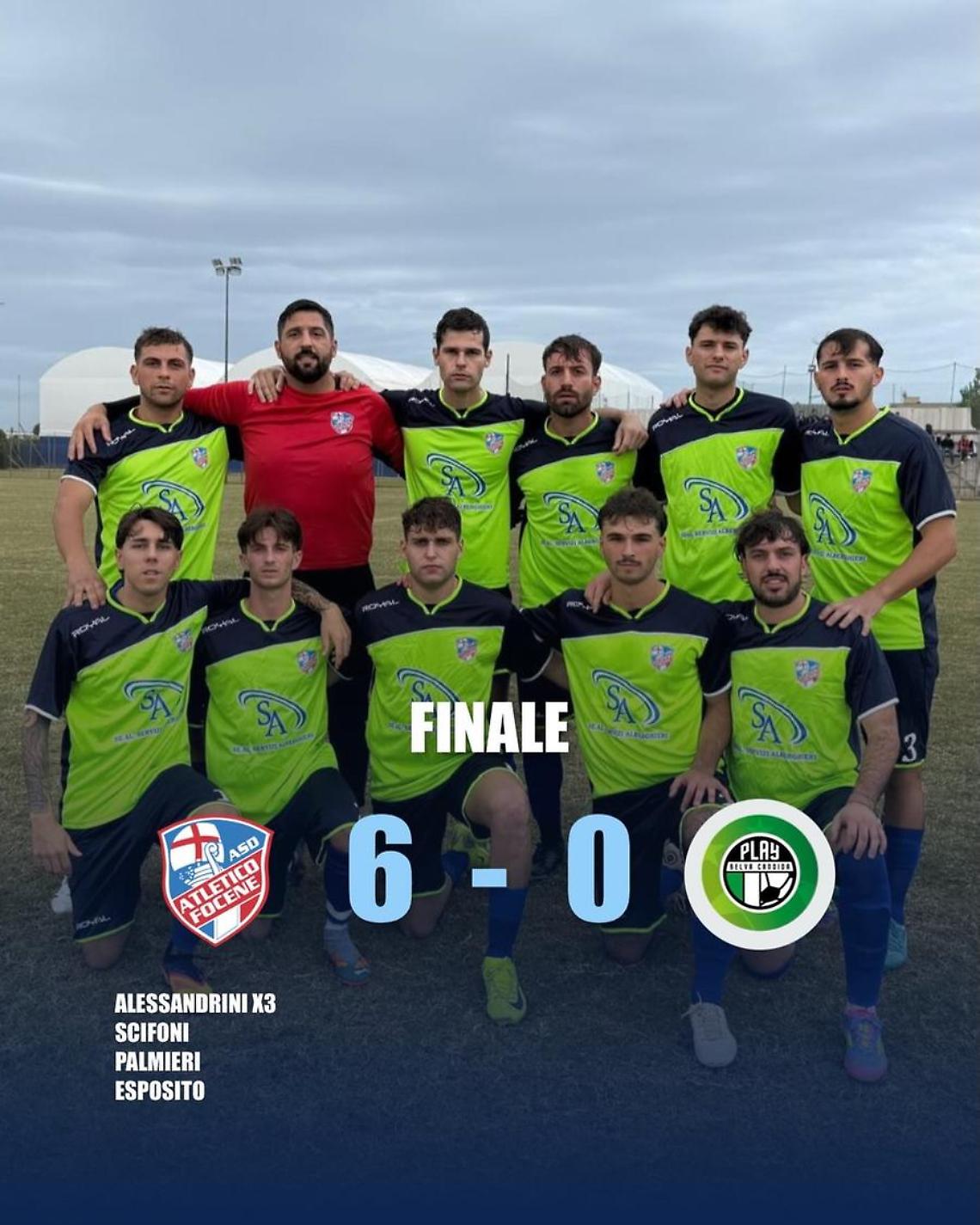 Esordio travolgente dell’Atletico Focene