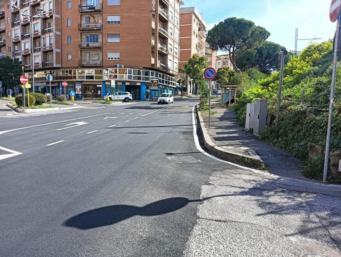 Viterbo: dopo l’asfaltatura, sparite le strisce pedonali