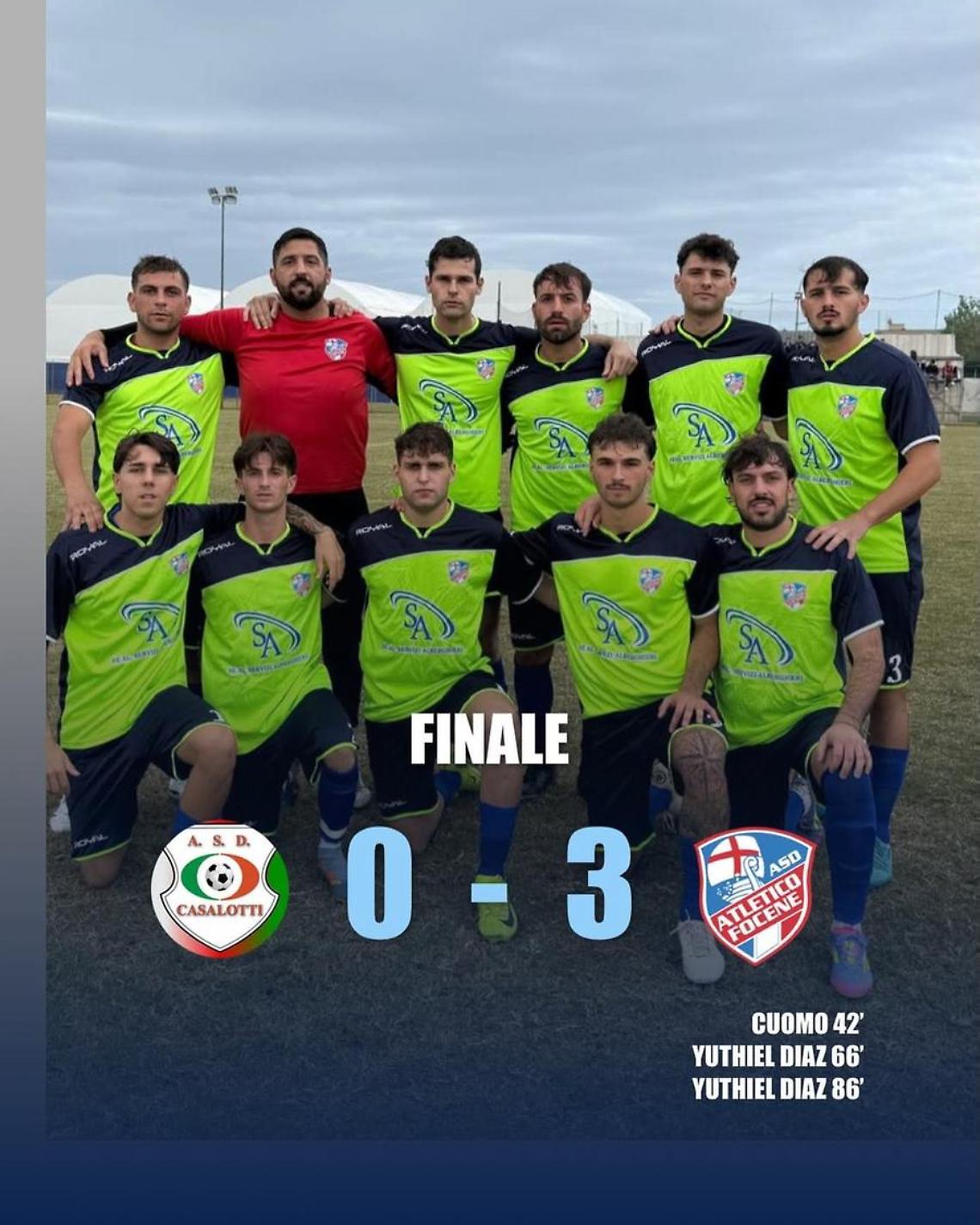 Secondo successo consecutivo nel girone C per l’Atletico Focene