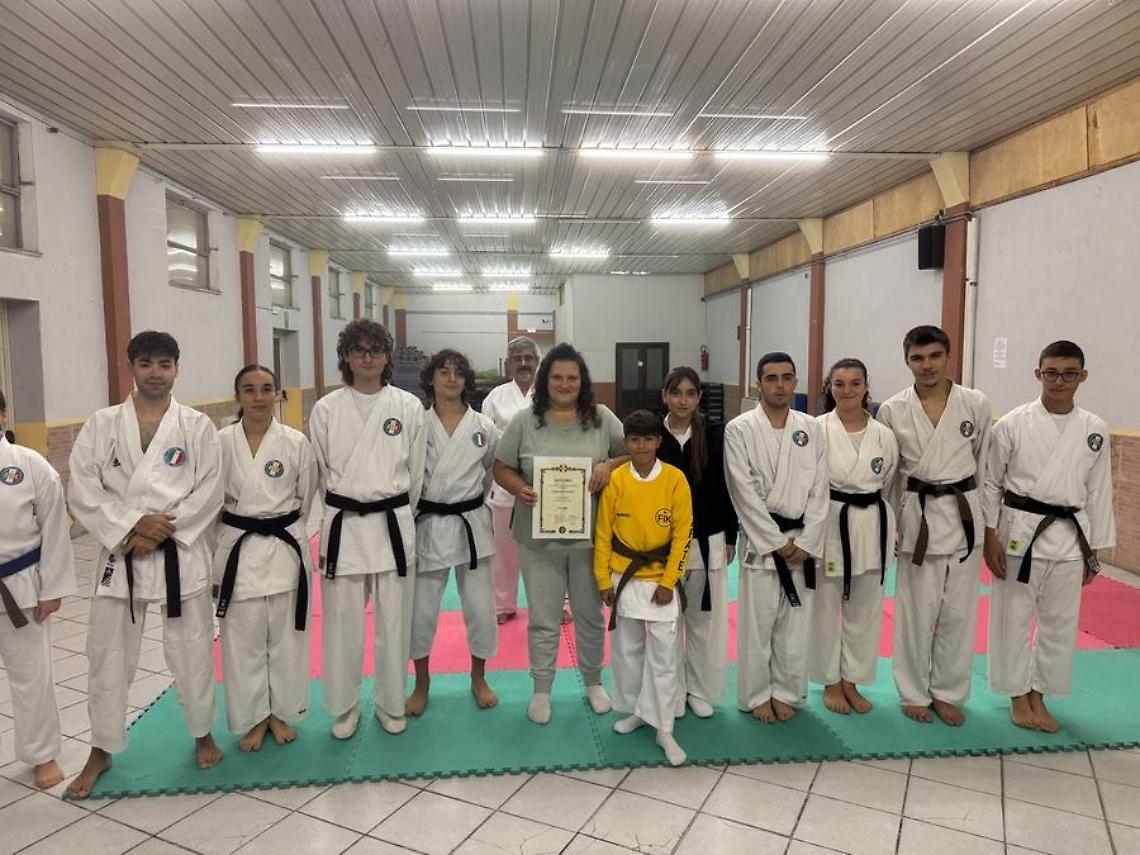 Stefania Pucci insignita della cintura nera 5° Dan