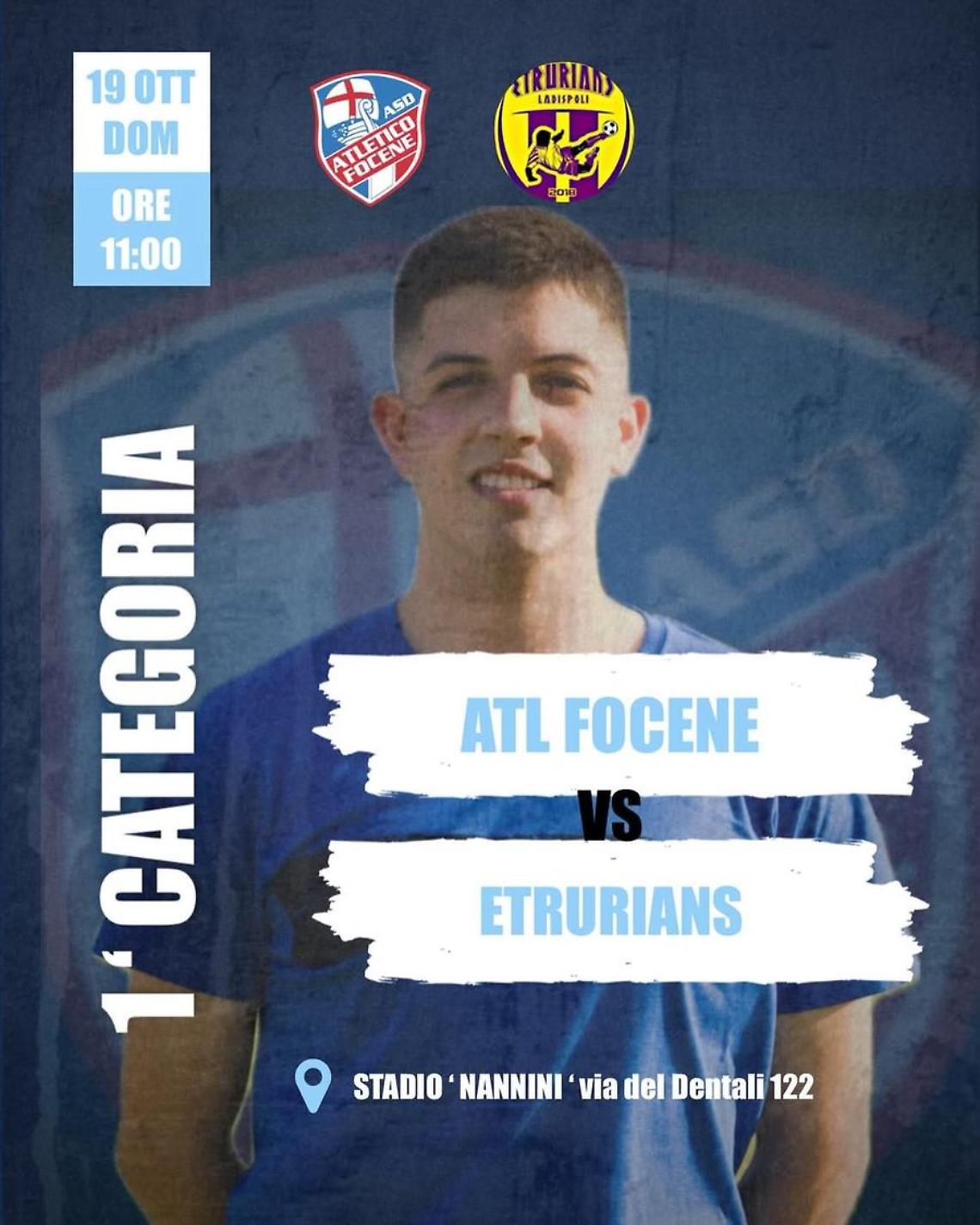 L’Atletico Focene attende l'Etrurians
