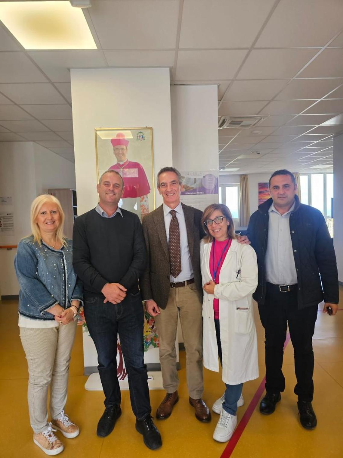 L’onorevole Battilocchio in visita all’Hospice “Carlo Chenis” di Civitavecchia