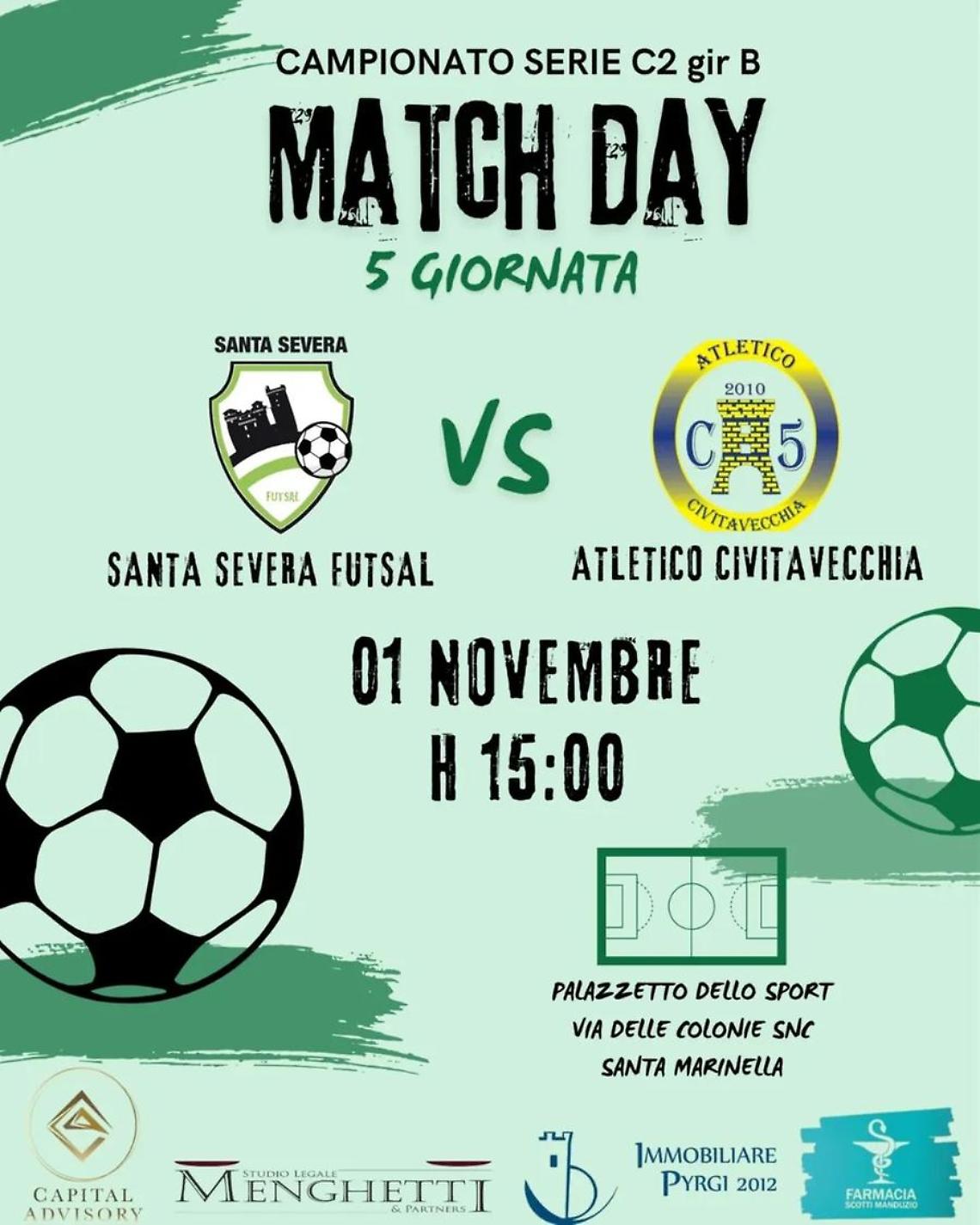 Ancora un derby: Santa Severa e Atletico vogliono il dolcetto