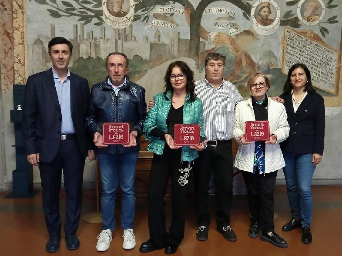 Quattro attività commerciali di Tarquinia premiate come Botteghe storiche
