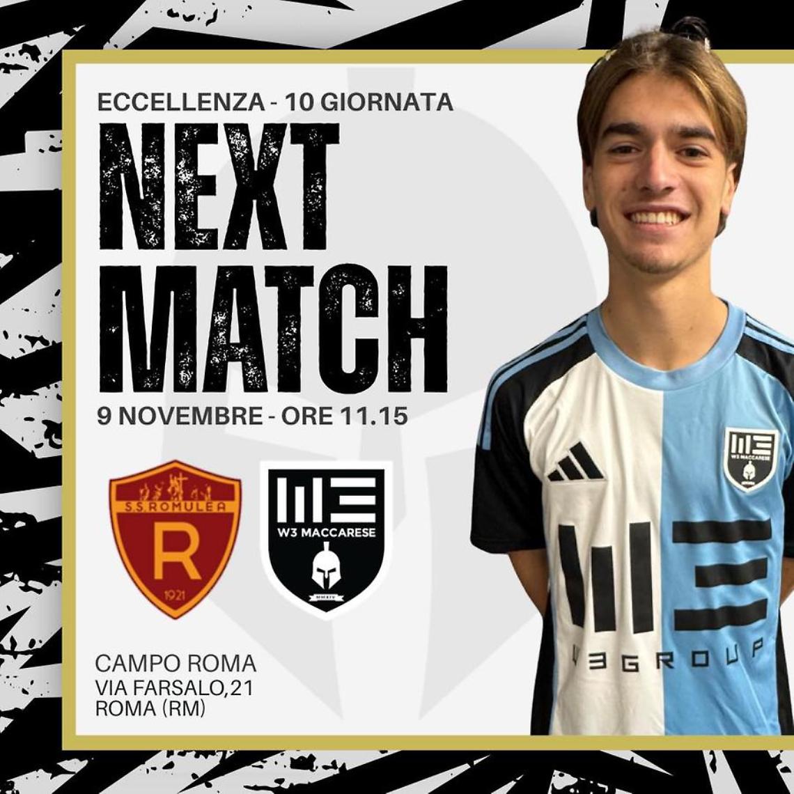 La W3 Maccarese fa visita alla Romulea: fischio d’inizio domani alle 11.15