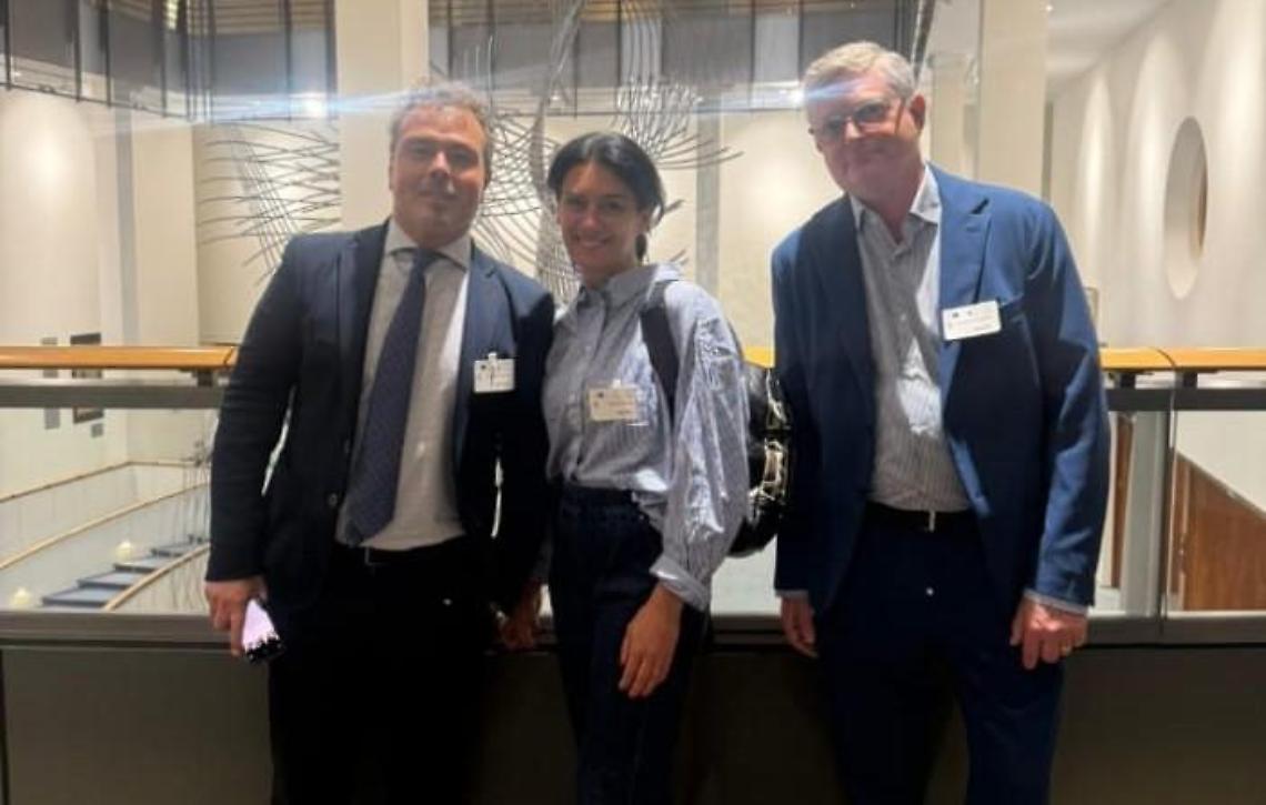 La delegazione di Civitavecchia a Bruxelles con il gruppo ECR