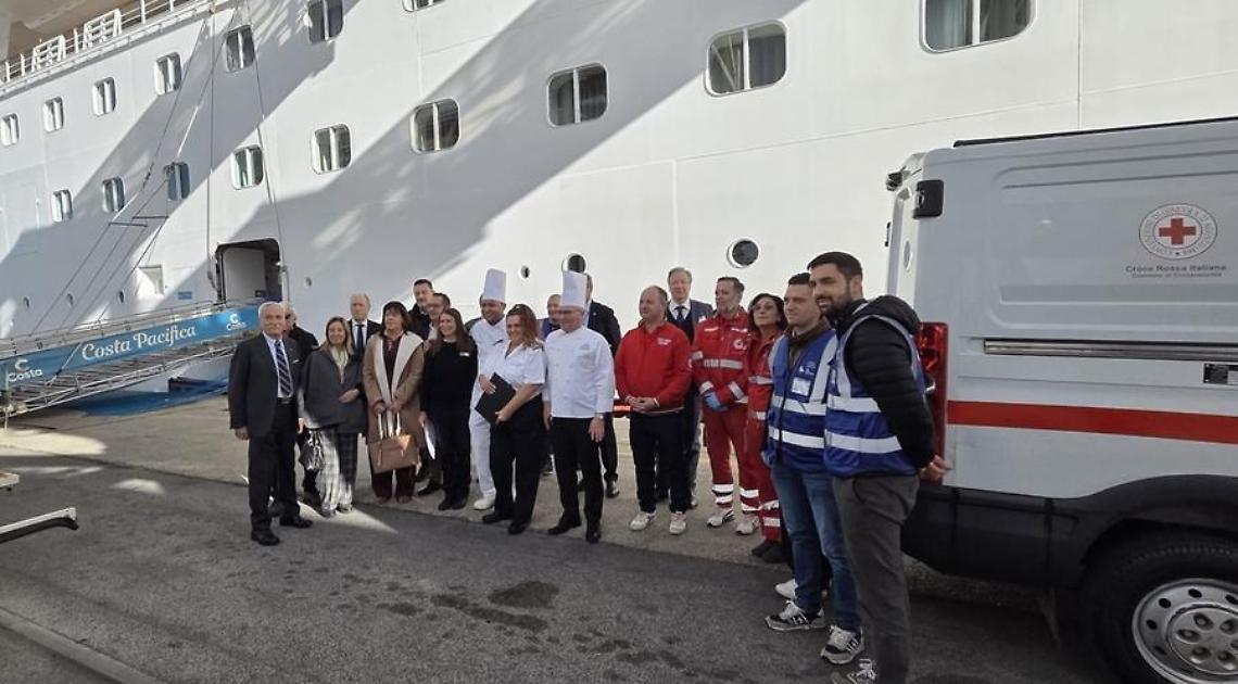 Costa Crociere: 19 scali destinati alla solidarietà a Civitavecchia