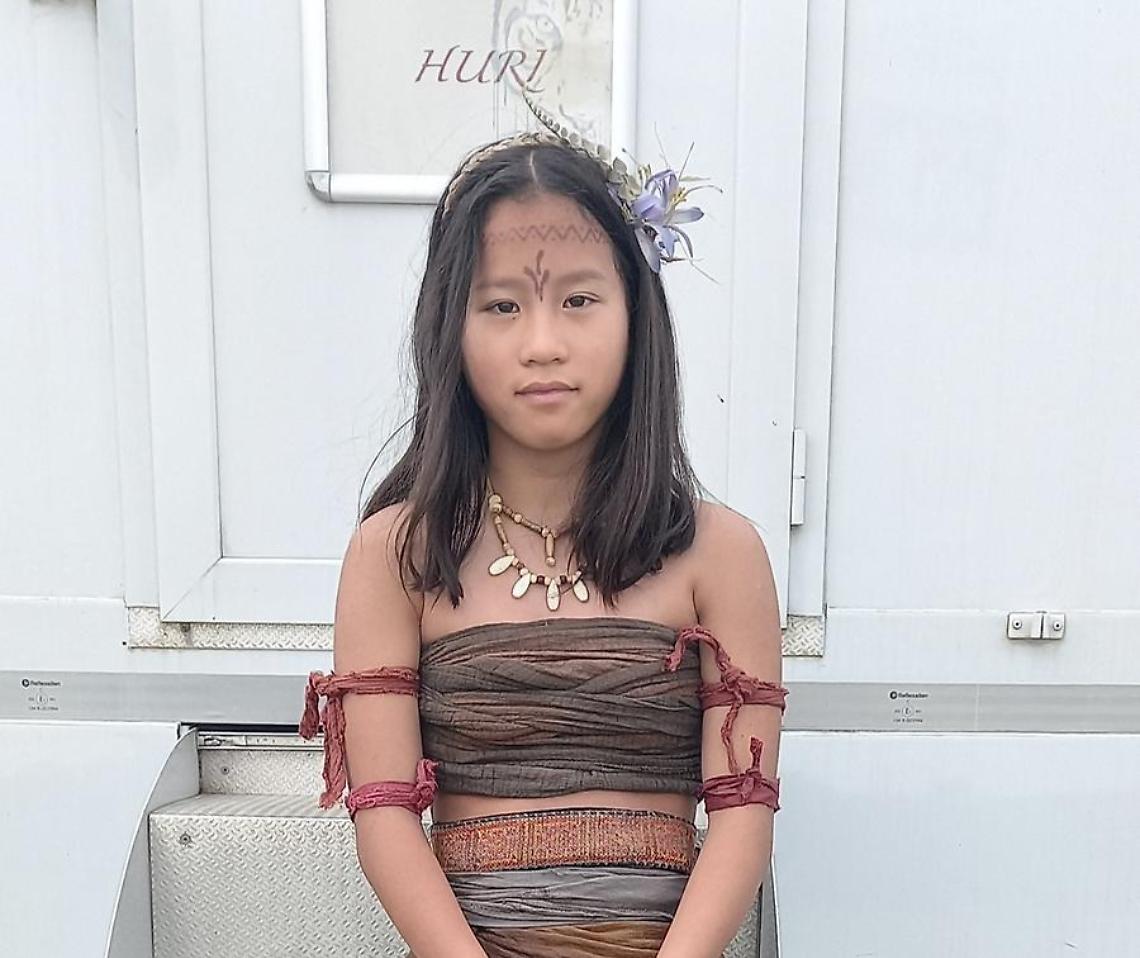 La 14enne civitavecchiese Gemma Costantini tra i Dayak della nuova serie ‘’Sandokan’’