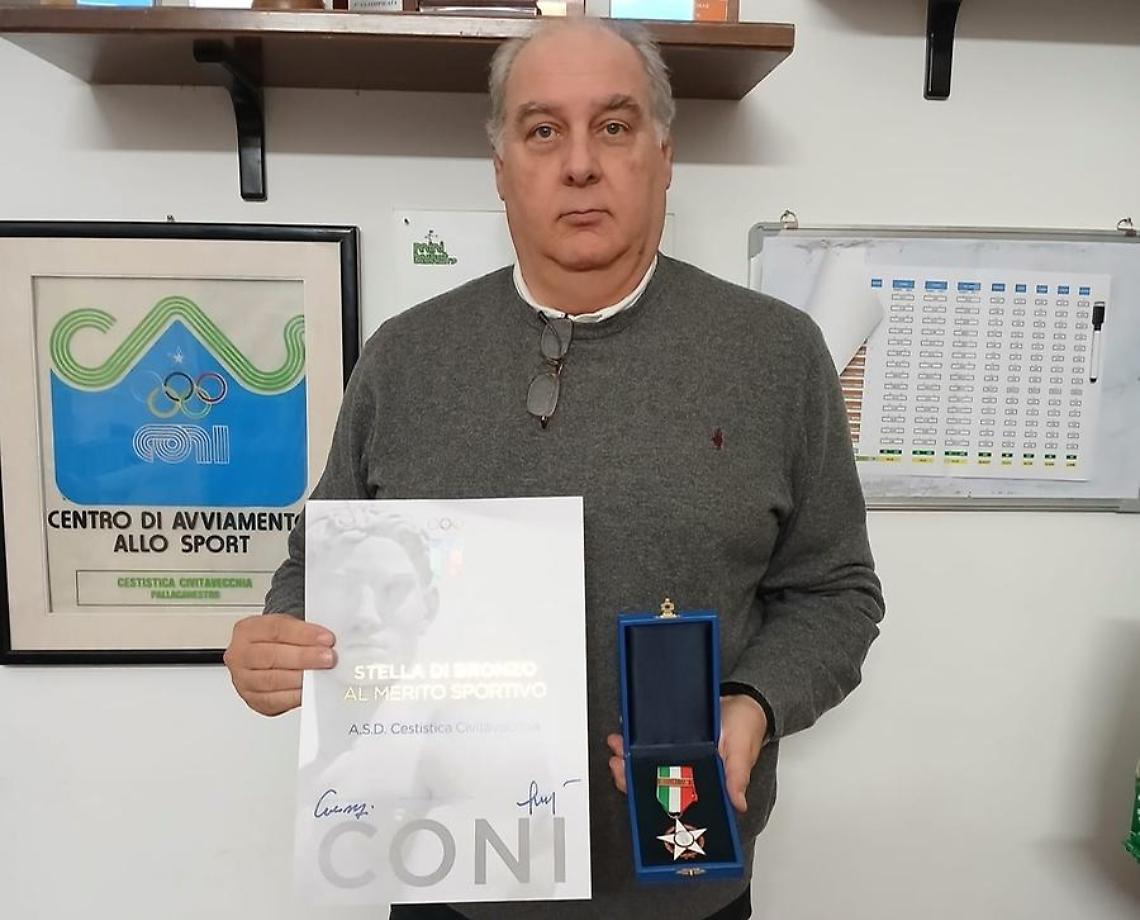 Cestistica insignita della Stella di Bronzo dal Coni