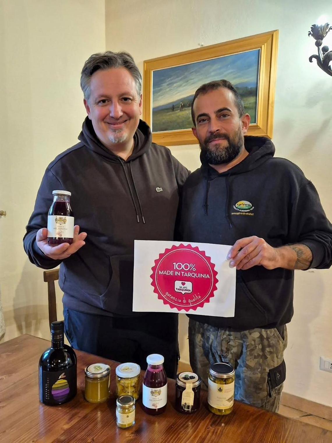 Fabio Gagni incorona il succo di melagrana di Podere Giulio col “100% Made in Tarquinia”