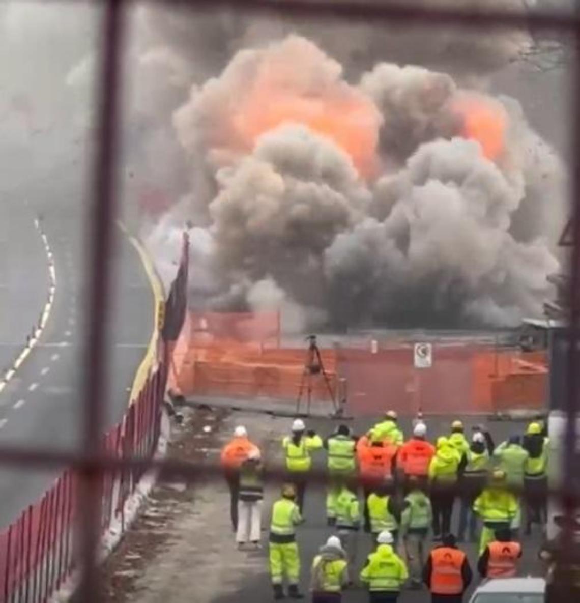 Demolito il viadotto Paranza verso Viterbo