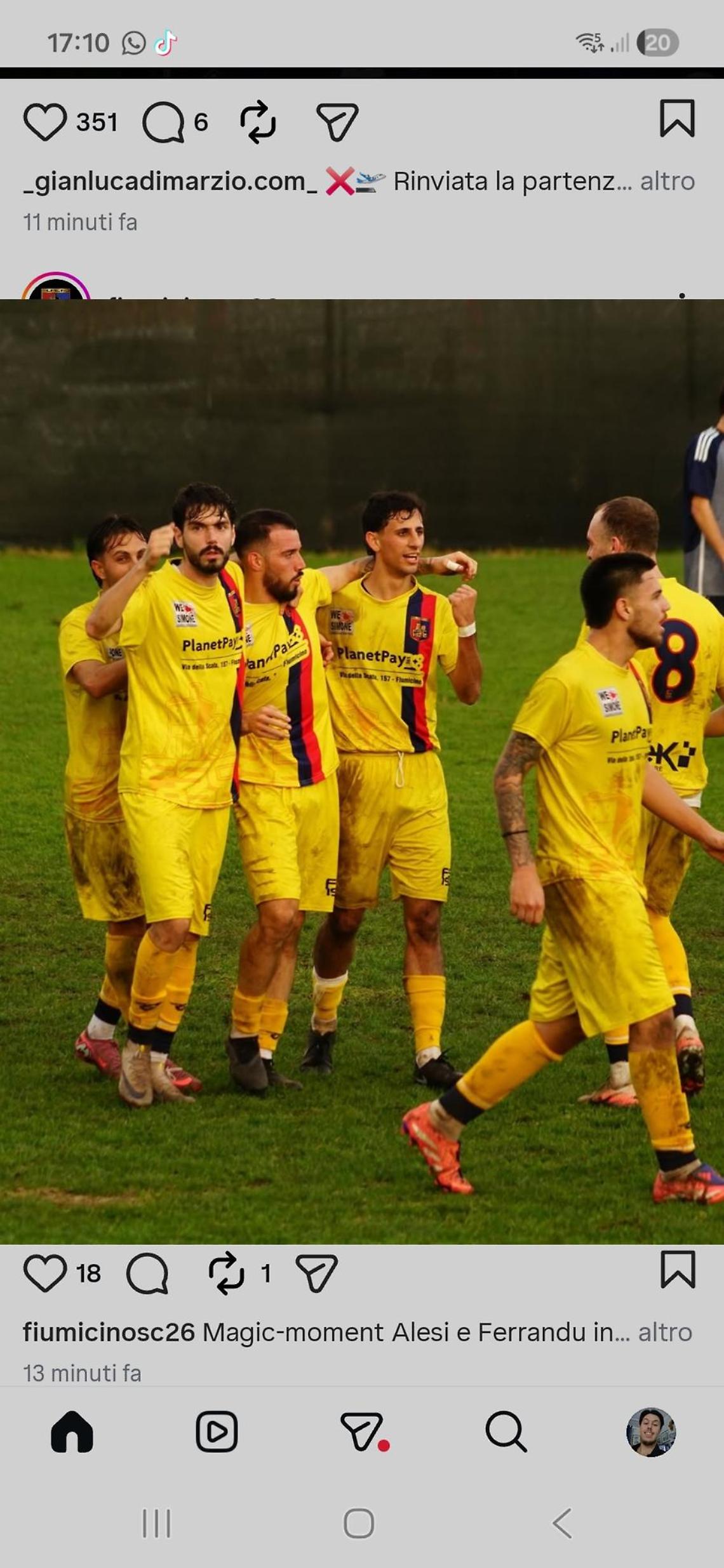 Il Fiumicino supera 2-1 l&rsquo;Olimpus Roma