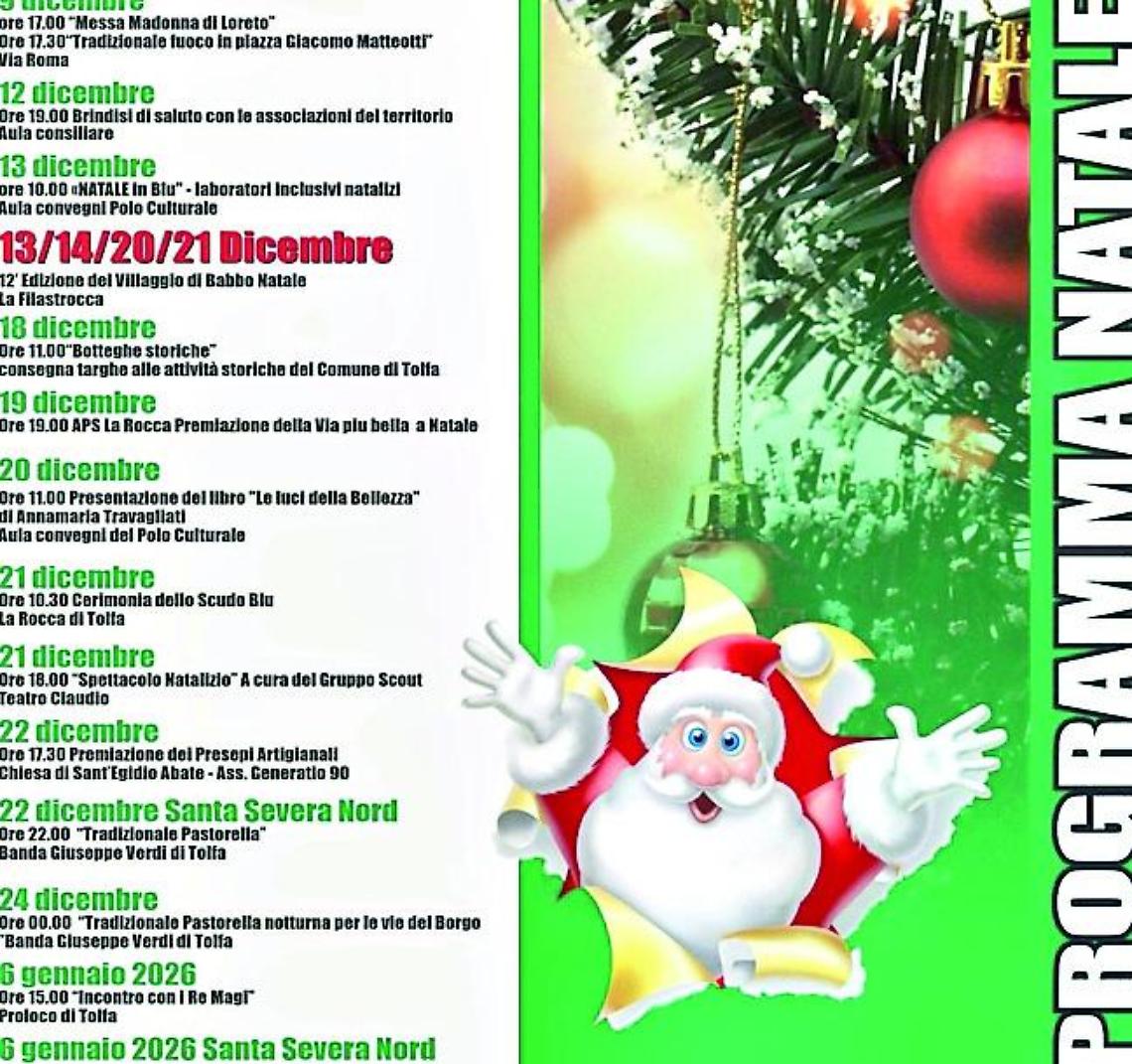 A Tolfa il calendario natalizio entra nel vivo