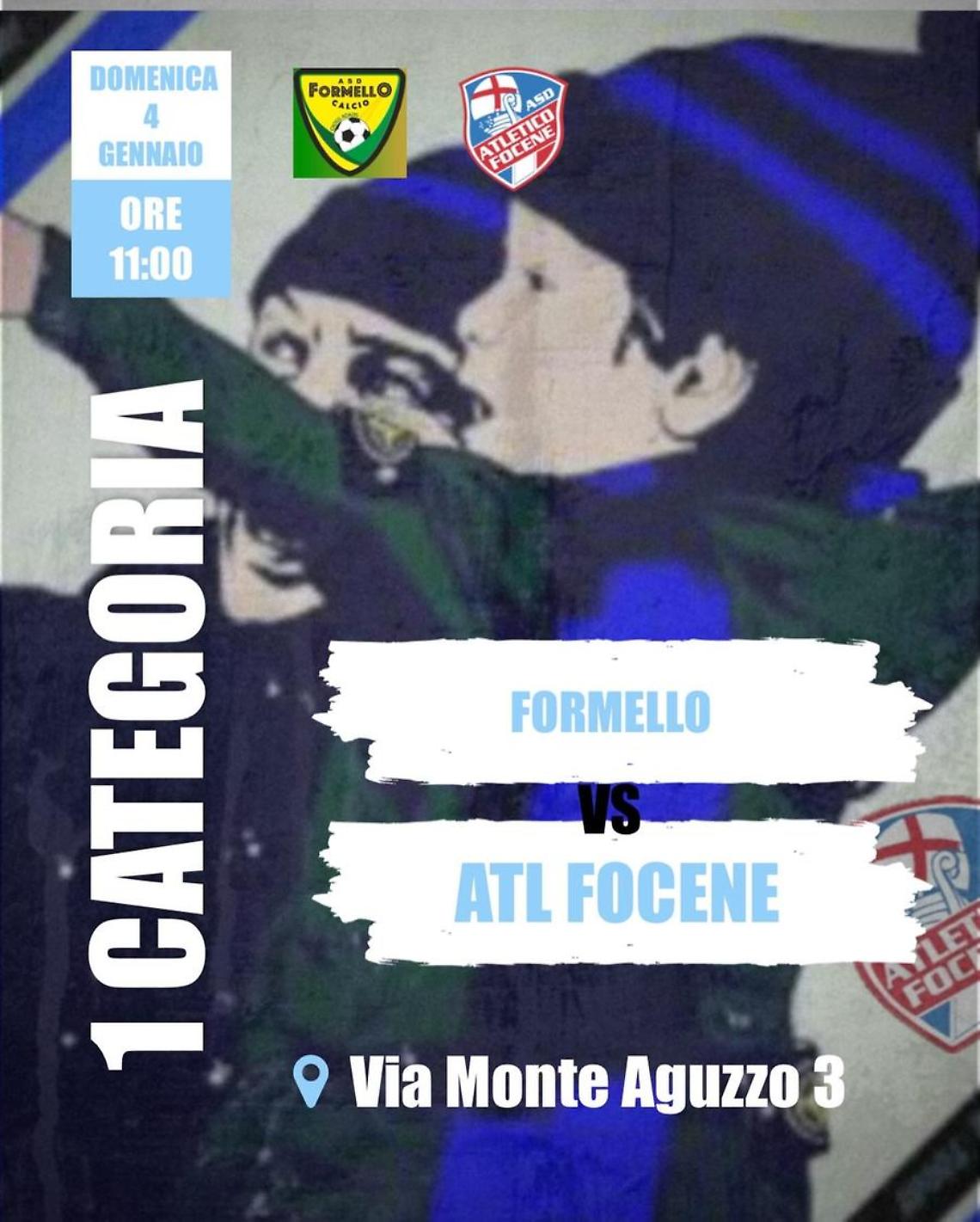 Atletico Focene a Formello per iniziare al meglio il 2026