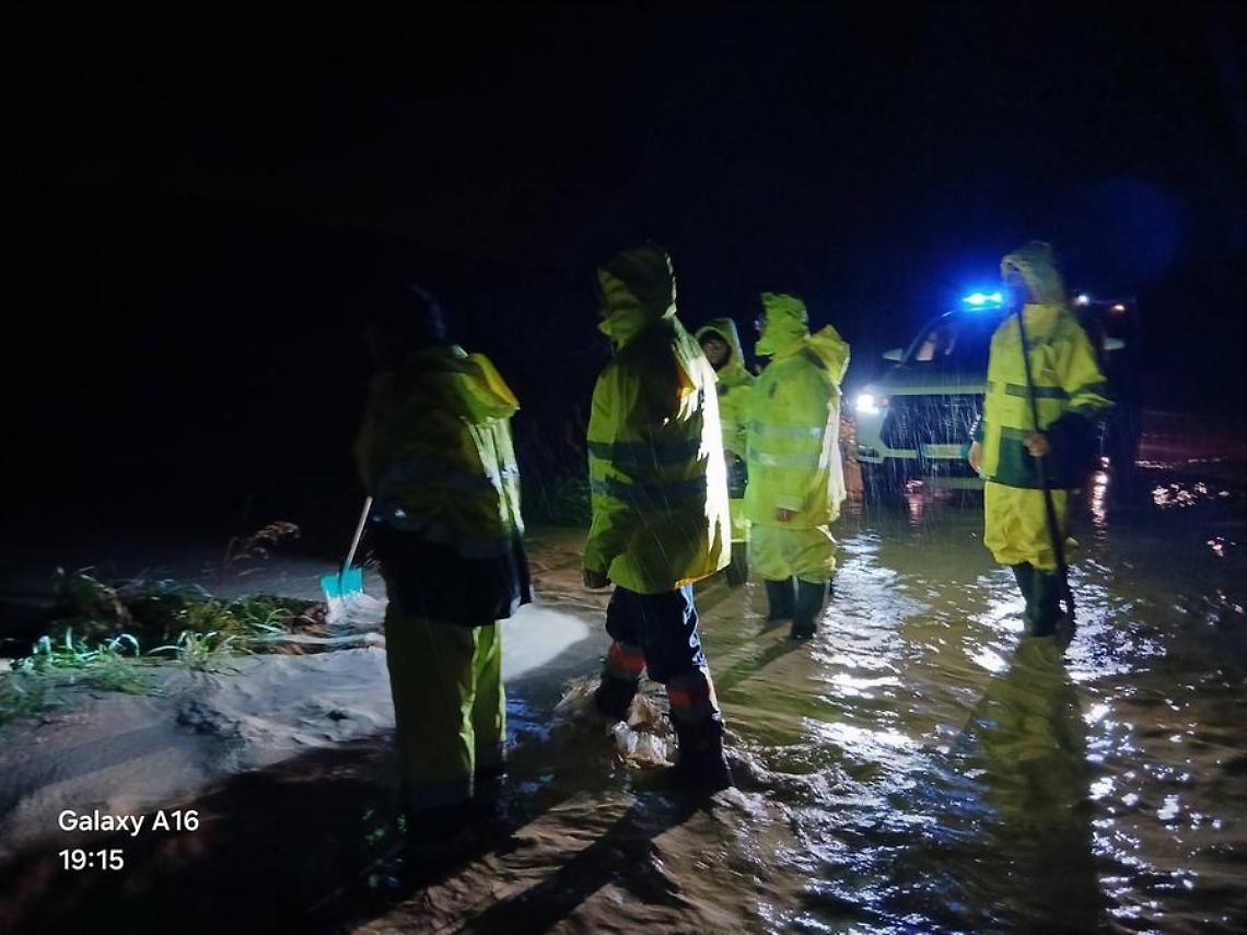 Pioggia, allagamenti a Tarquinia: intervento dei volontari Aeopc in diverse zone