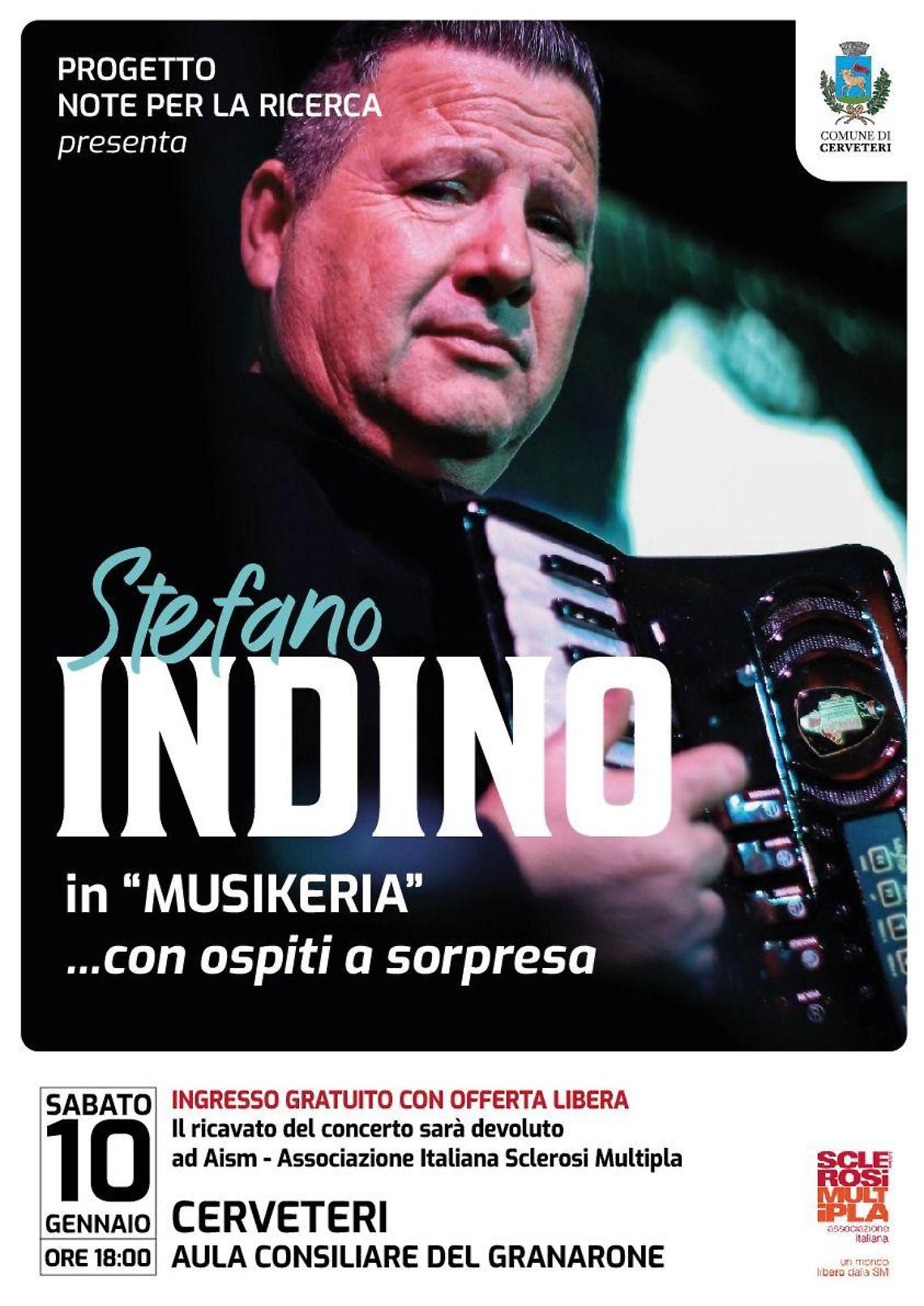 Stefano Indino in concerto a sostegno della ricerca scientifica sulla sclerosi multipla