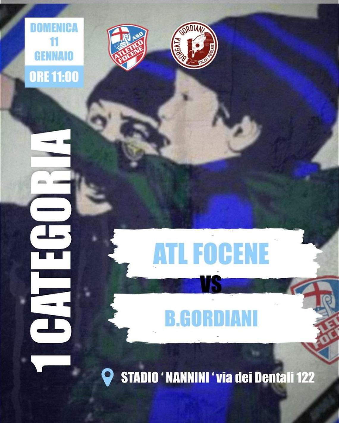 Al &ldquo;Dentali&rdquo; l&rsquo;Atletico Focene ospita la Borgata Gordiani