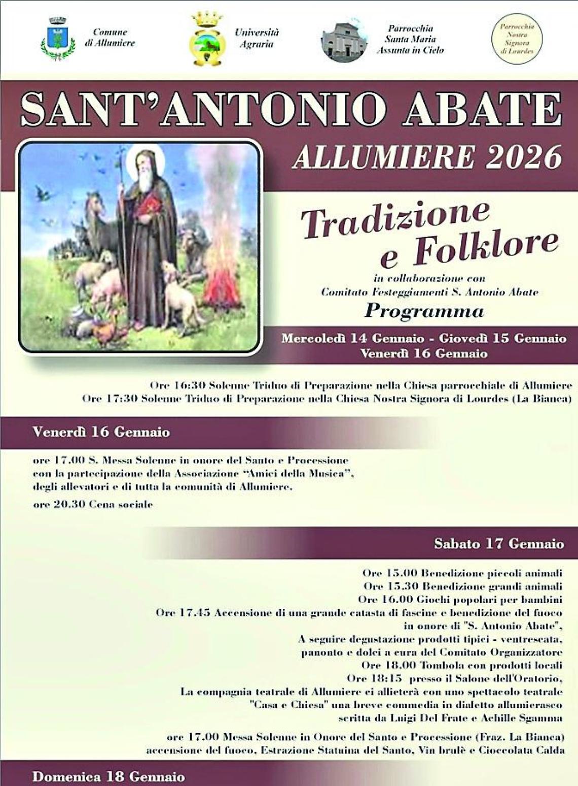 Sant&rsquo;Antonio Abate ad Allumiere tra tradizione e devozione