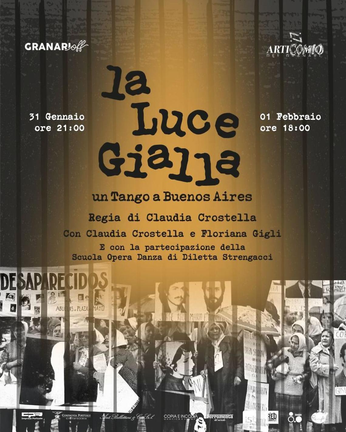 &lsquo;&rsquo;La luce gialla. Un tango a Buenos Aires&rdquo;: la storia si fa teatro