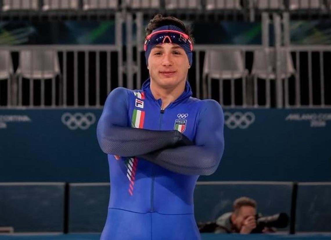 Milano-Cortina: &egrave; un super Di Stefano. All'esordio in un'Olimpiade chiude sesto