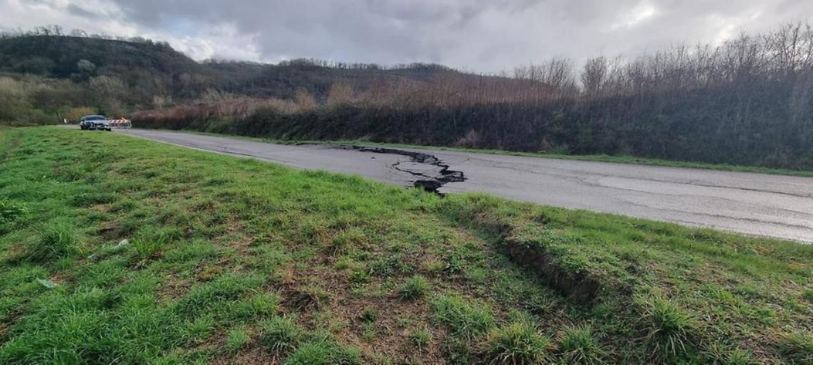 Maltempo a Viterbo: chiuse parte di strada Palanzana e strada Mezzogrosso