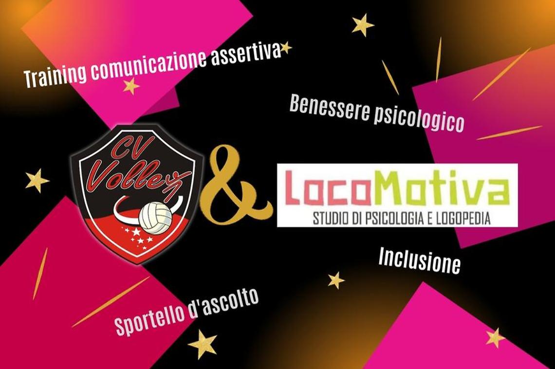 Cv Volley e LocoMotiva: nuova collaborazione per inclusione e tutela della salute psicologica