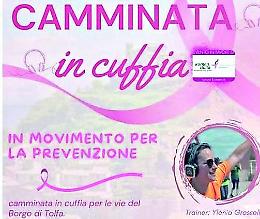 A Tolfa la “Camminata in cuffia”: in movimento per la prevenzione