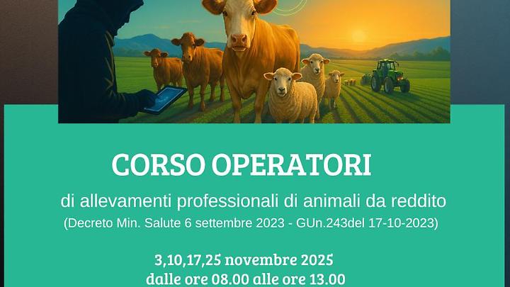 Settore zootecnico, via ai corsi di formazione