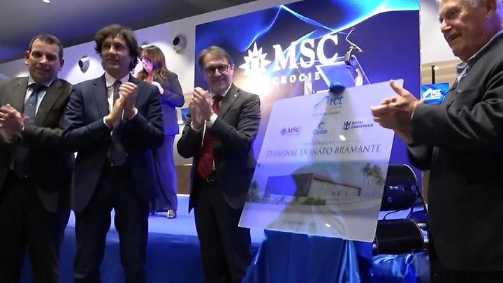 Taglio del nastro per il nuovo terminal Bramante