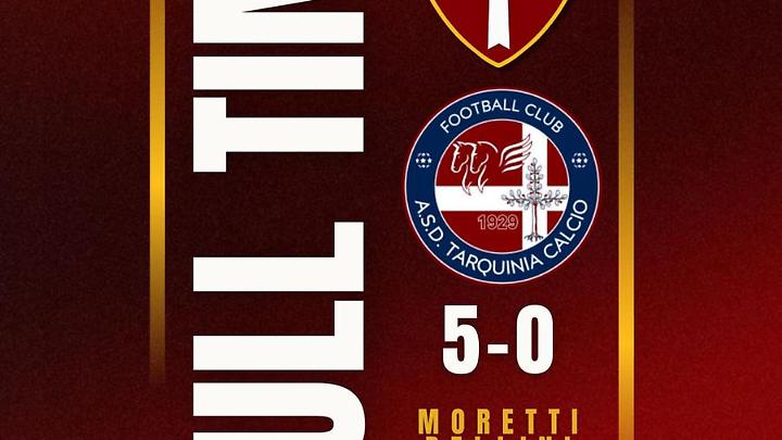 Cinquina al Tarquinia: il Borgo Palidoro resta al 1° posto