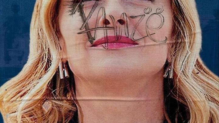 Viterbo: vandalizzati i manifesti con Giorgia Meloni