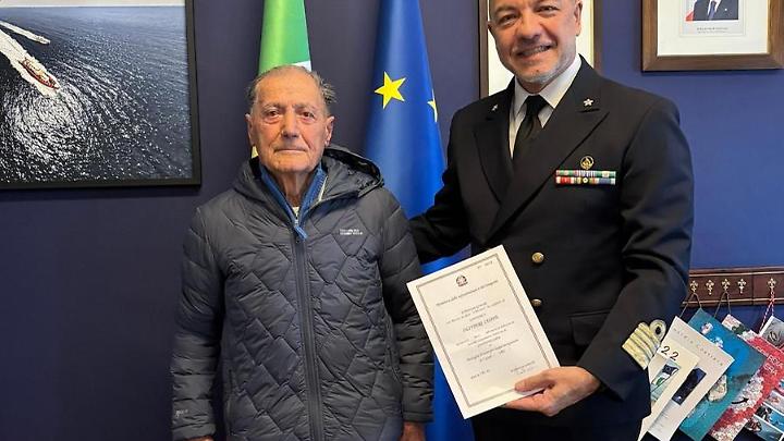 Leone Olivieri, medaglia d&rsquo;oro di lunga navigazione