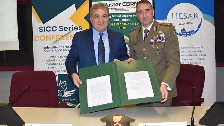 Siglato l&rsquo;accordo in materia di difesa Cbrn con l&rsquo;Universit&agrave; di Tor Vergata