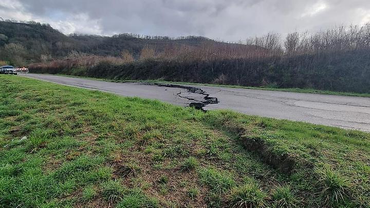 Maltempo a Viterbo: chiuse parte di strada Palanzana e strada Mezzogrosso